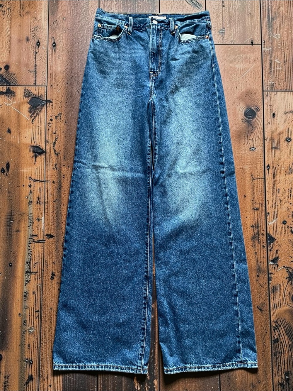 Levi's Women’s Ribcage Wide Leg Jeans in Indigo Blue Size 29